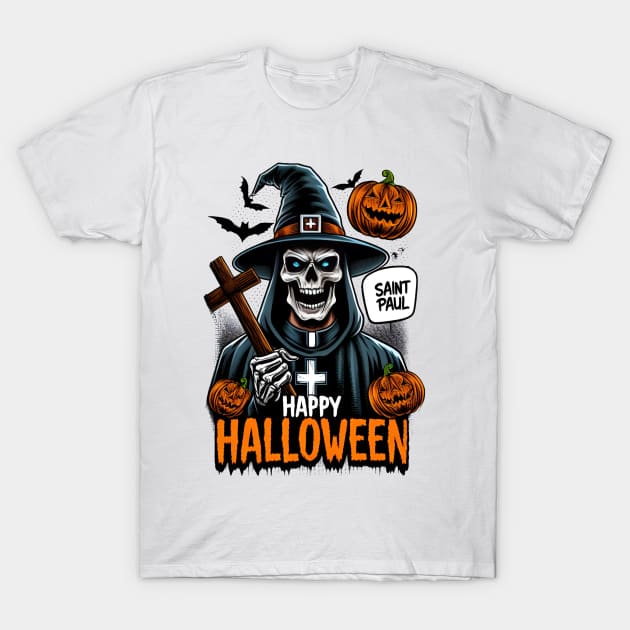 Saint Paul Halloween T-Shirt by Americansports